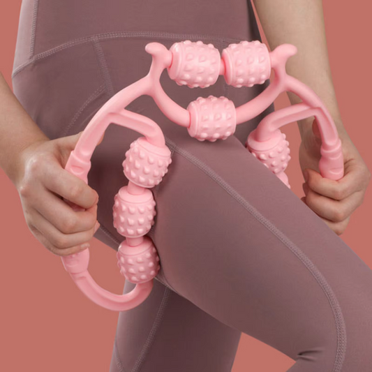FlexiMass – Rouleau Masseur 4 Roues pour Jambes et Cuisses
