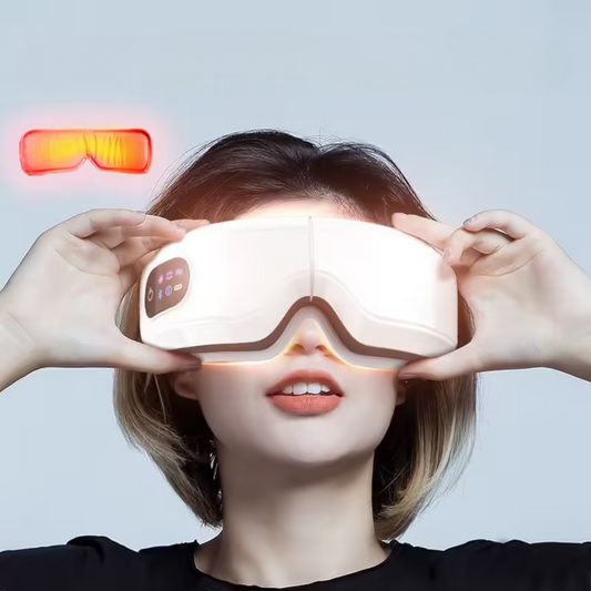 VisionRelax – Masque Masseur Yeux Bluetooth Chauffant Anti-Fatigue