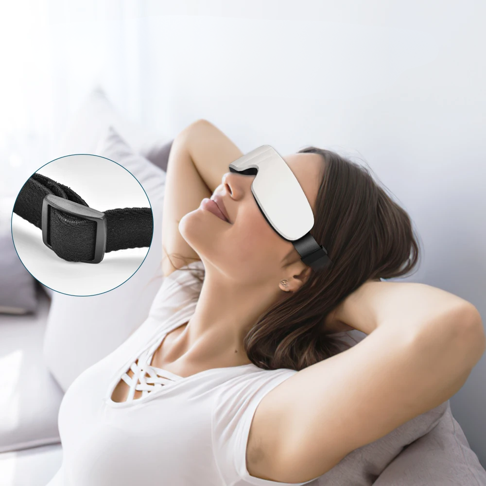 VisionRelax – Masque Masseur Yeux Bluetooth Chauffant Anti-Fatigue